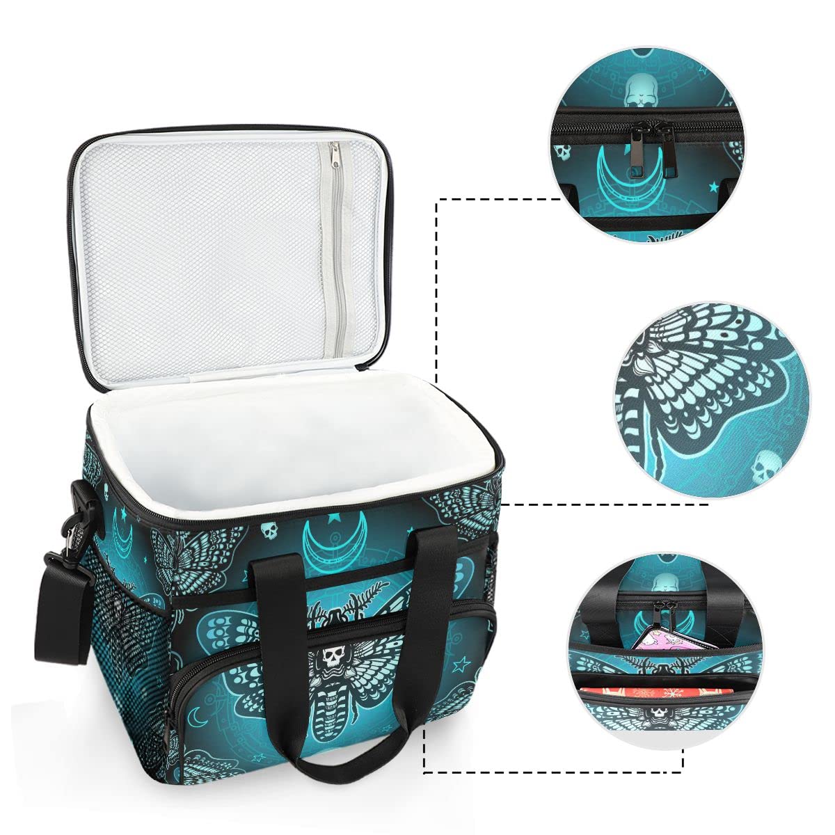 Picknick-Kühltasche 15 L 24 Dosen, Romantischer To Produktbild-Vorschau 4