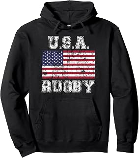 USA Rugby Shirt Pullover Hoodie
