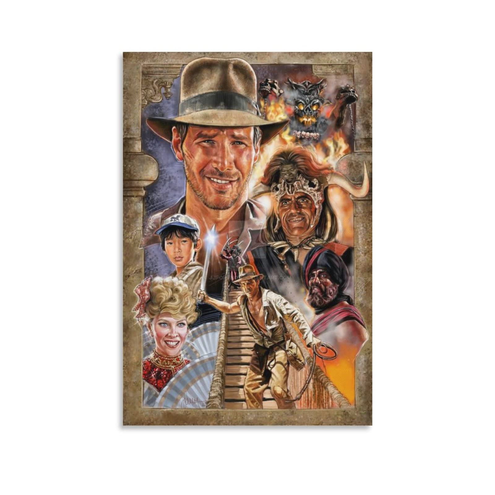 Indiana Jones Poster Decorative Painting Canvas Wall Art Living Room Posters Bedroom Painting 16x24inch(40x60cm)
