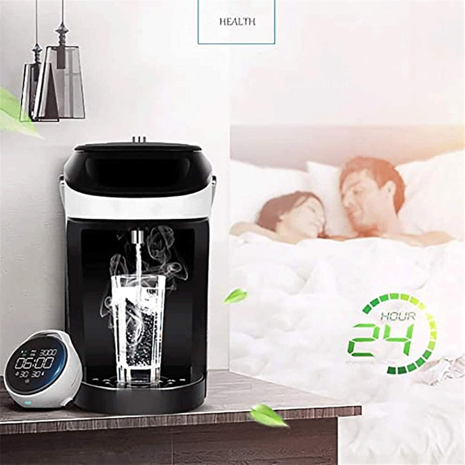 Home Mini 2.5L Instant Hot Water Dispenser 2200W Desktop Electric Automatic Hot Water Dispenser Boil Water in 5 Seconds Suitable for H (White)