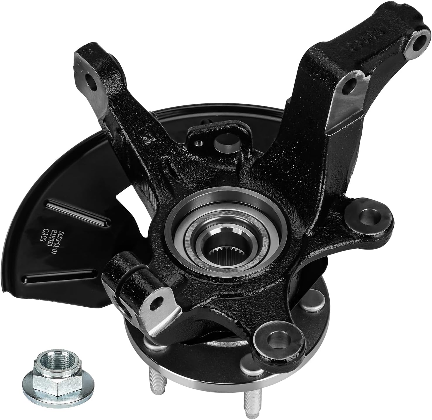 TadaMark Front Left Steering Knuckle & Wheel Bearing Hub Assembly Fits for Ford Escape 2005-2012, for Mercury Mariner 2005-2011, for Mazda Tribute 05-11, Replace for 698405 698-405, Driver Side