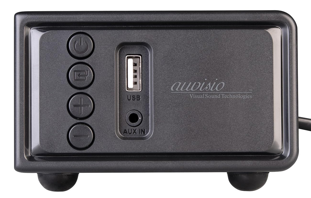 auvisio Soundbox: 2.1-Soundbar mit integriertem Subwoofer, 180 W, Bluetooth 5, HDMI, AUX (Soundbar für Fernseher, für TV, PC)