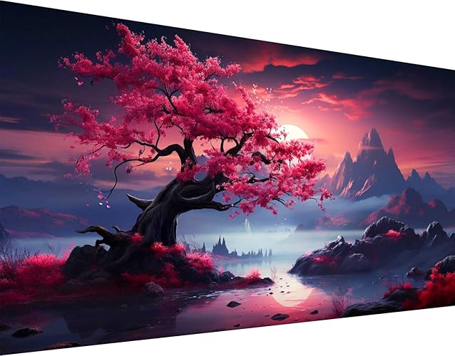 igoodom Large Diamond Painting, Landscape Large Diamond Art Kits for Adults, Full Drill Round Big Diamond Painting, DIY Gem Art and Crafts for Home Wall Decor Gift 27.5 X 15.7inch - B13130