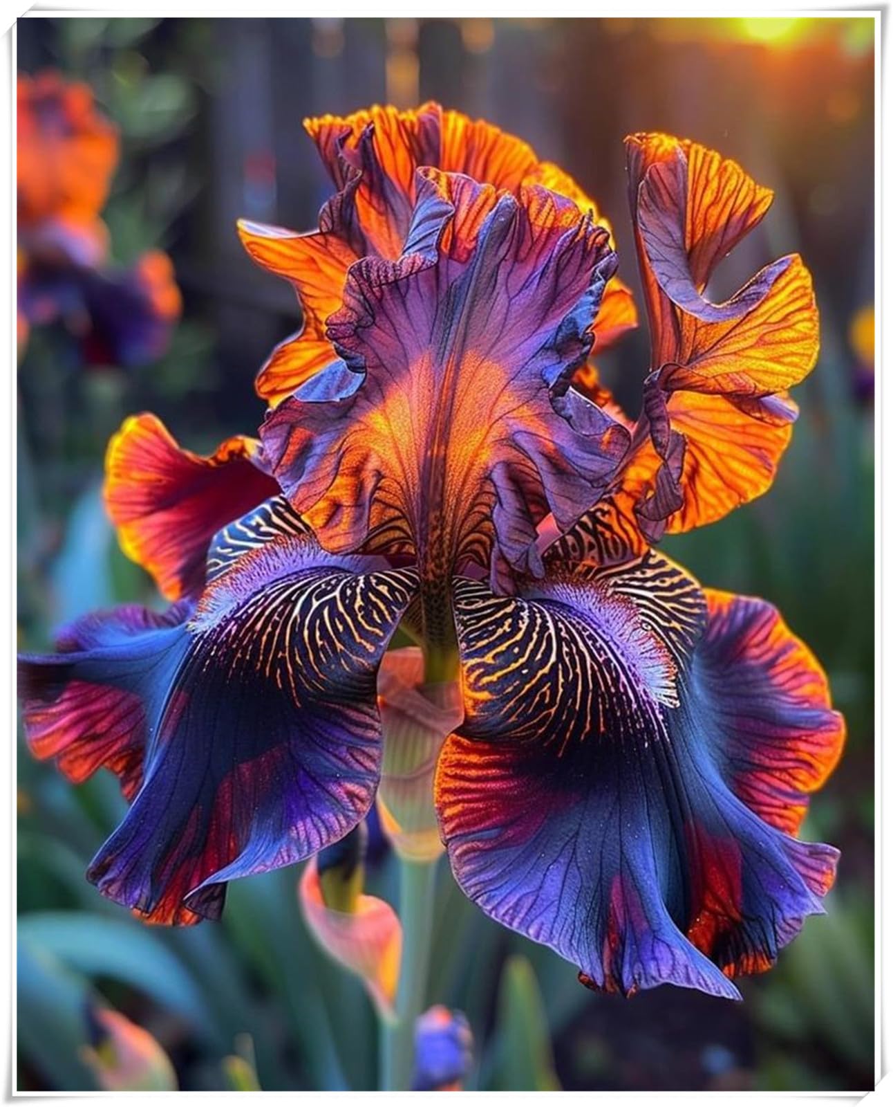 Iris Bulbs for Planting, Wedding Flowers, Natural Organic, Cut Flowers, Excellent Display, Bearded Iris Bulbs -6 Bulbs-i