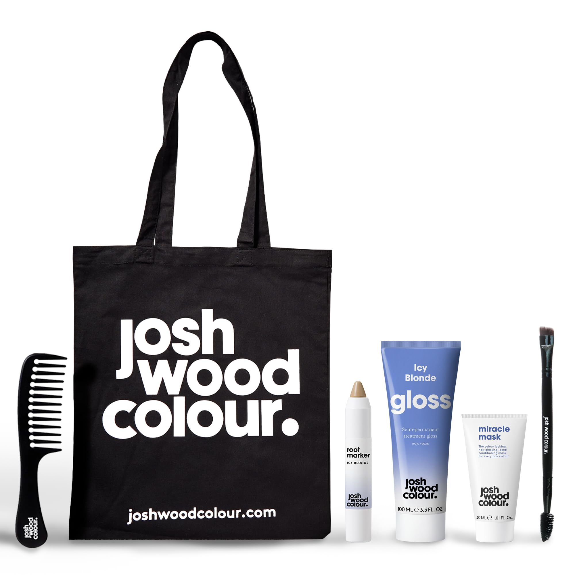 Josh Wood Colour Icy Blonde Hair Gloss & Care Gift Bag