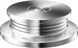 Audio-Technica AT628a Premium Stainless-Steel Vinyl Record Stabilizer Weight for Reduced Resonance, 450 g
