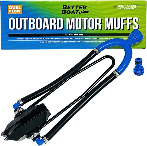 Juego de mangueras para motor de barco, kit de descarga de motor de ES fuera de borda e intraborda, adaptador de manguera para lavado de oídos para
