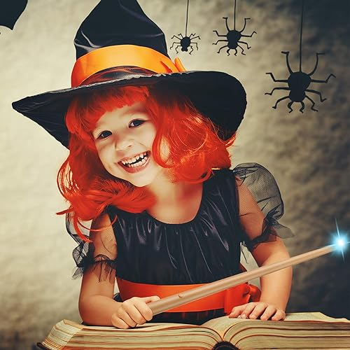 Miniatura 12 de Gejoy Varita de mago mágico, 2 piezas, varita mágica de hada de princesa, juguete de sonido de luz de Navidad, accesorios de cosplay para niños Azul