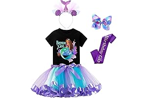 Stylish Mermaid Outfit Set: A Birthday Treat for Your Little Princess