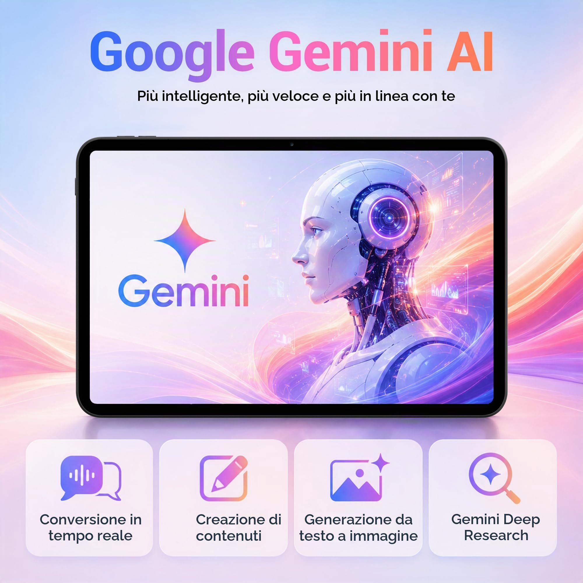 2026 Tablet 14 Pollici con Android 16, 36GB RAM+512GB ROM, Octa-Core, 4G LTE/5G WiFi, 2000 * 1200, Widevine L1,11580mAh,13MP+8MP,BT 5.0/GPS/Face ID/Tablet in offerta con Tastiera(Grigio)