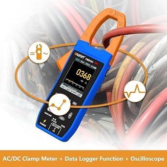 جهاز قياس الذبذبات الرقمي Owon Cms061 3 في 1 مسجل الذبذبات 20000 عدد Rms الحقيقي 1 كيلو هرتز عرض النطاق الترددي Ncv Ble 600a Ac/dc