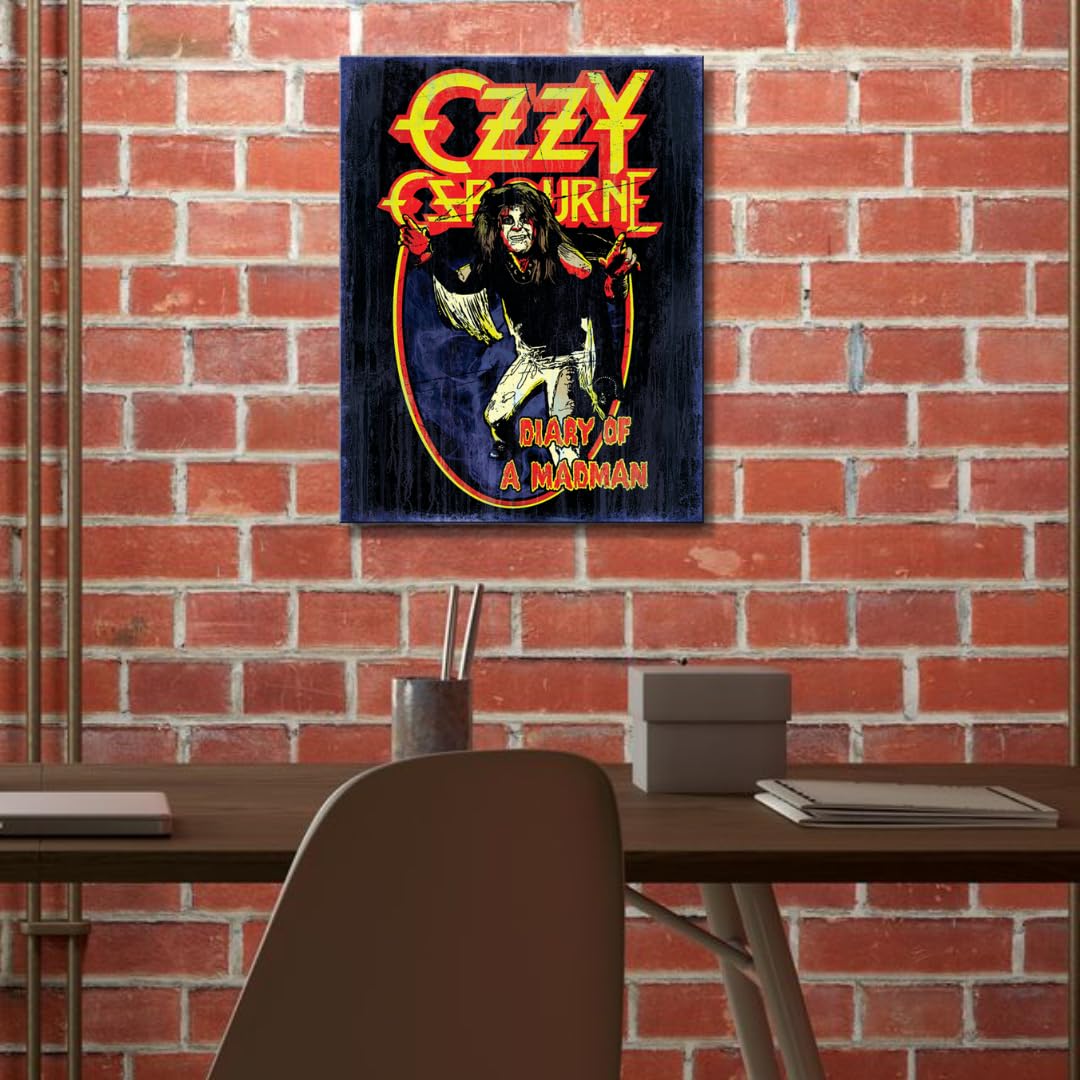 Amazon.com: Desperate Enterprises Ozzy Osbourne Madman Tin Sign