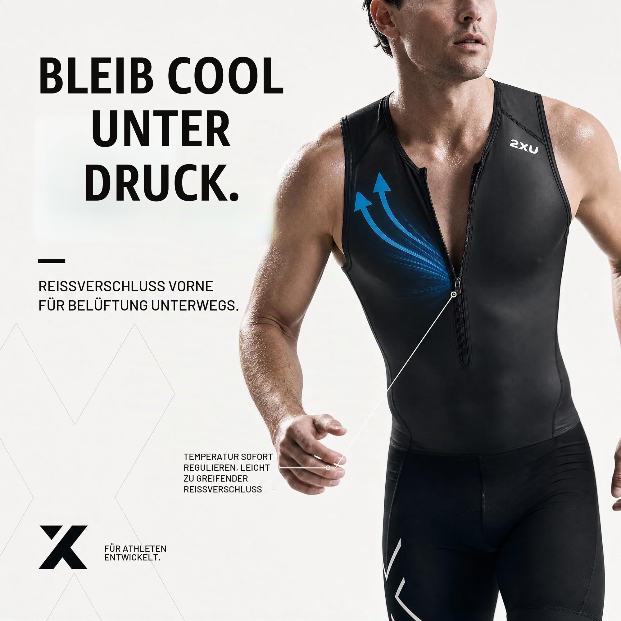 2XU Herren Trisuit mit Ärmeln