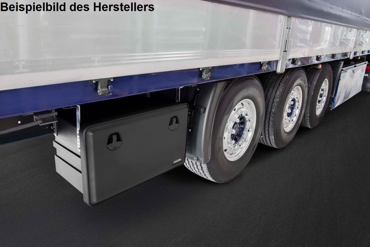 Daken Staubox mit Schloss 127l Anhängerbox Gurtkiste Staukasten LKW 826x500x470mm 81108