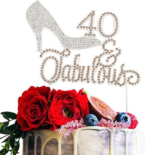 Miniatura 8 de LINGTEER Decoración de pastel de cristal de diamantes de imitación rosa de tacón alto perfecto para cumpleaños, boda, aniversario, fiesta, recuerdo,