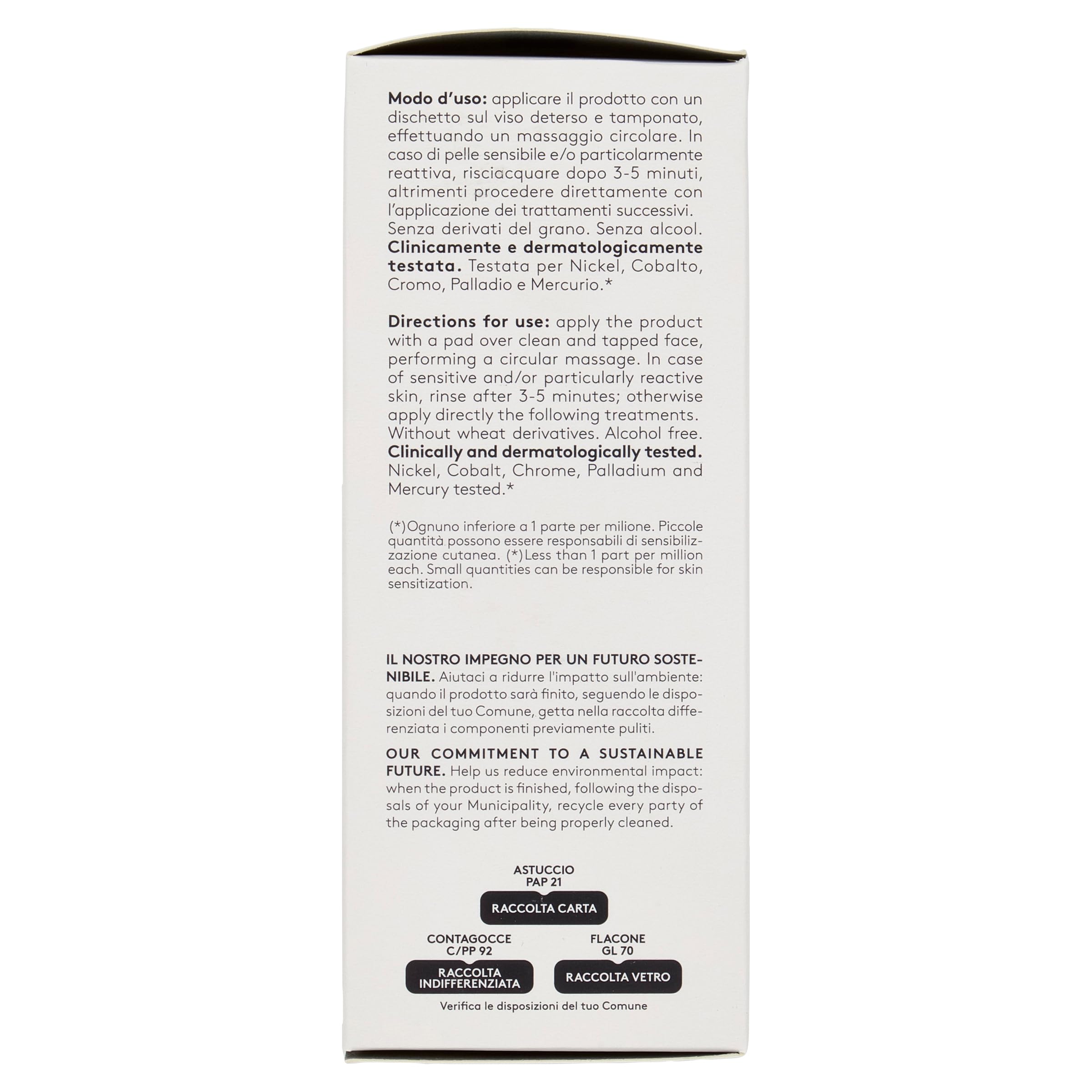 Korff Antiage Gly Soluzione Esfoliante, con un Complesso di Acido Glicolico, Favorisce il rinnovamento Cutaneo, per tutti i Tipi di Pelle, Confezione 100ml