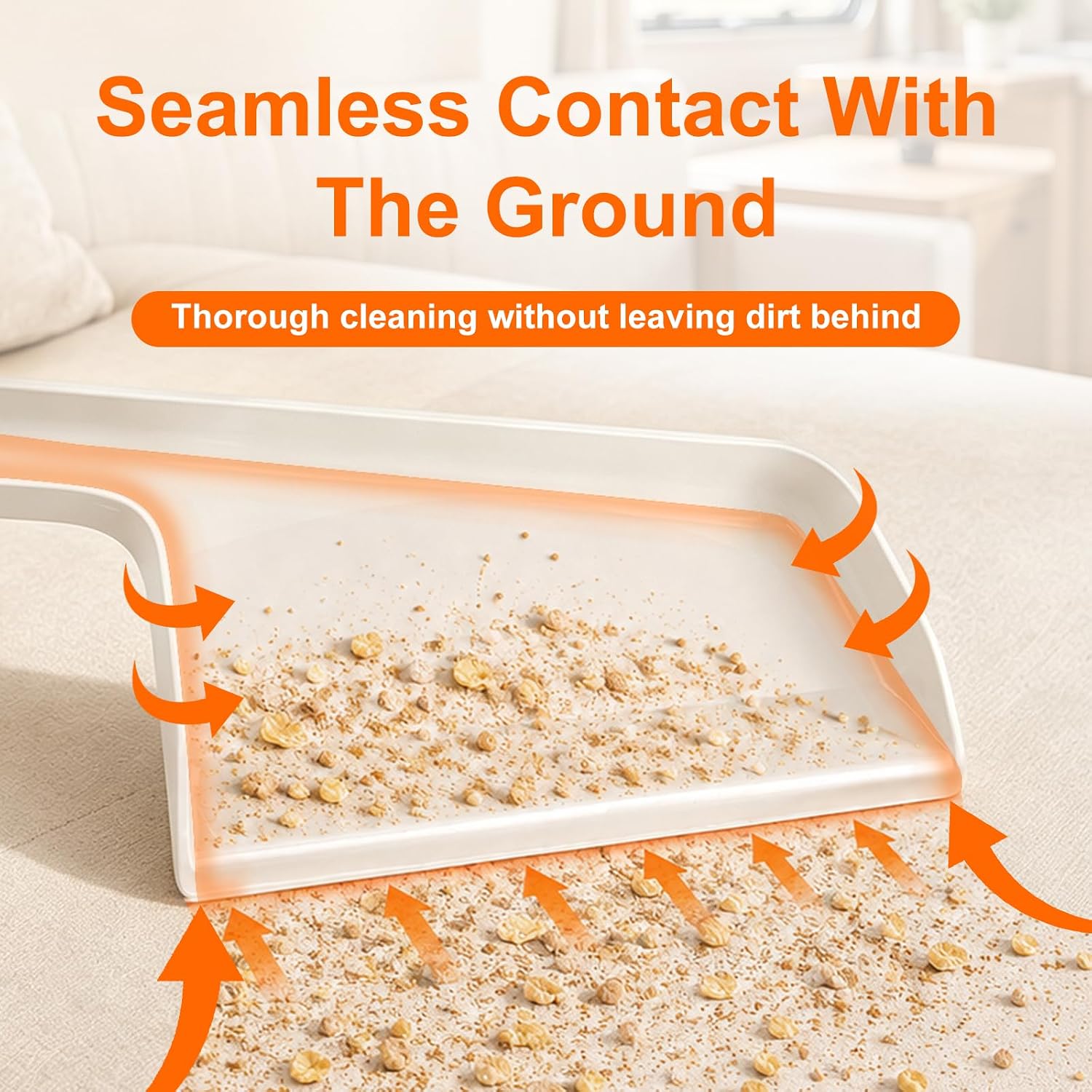 Broom for Rv –Compact Broom with Clip-On Dustpan for Small Spaces