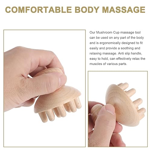 Vista 6 de EXCEART Peine de masaje de madera - Masajeador del cuero cabelludo para el crecimiento del cabello y cepillo de madera antiestático