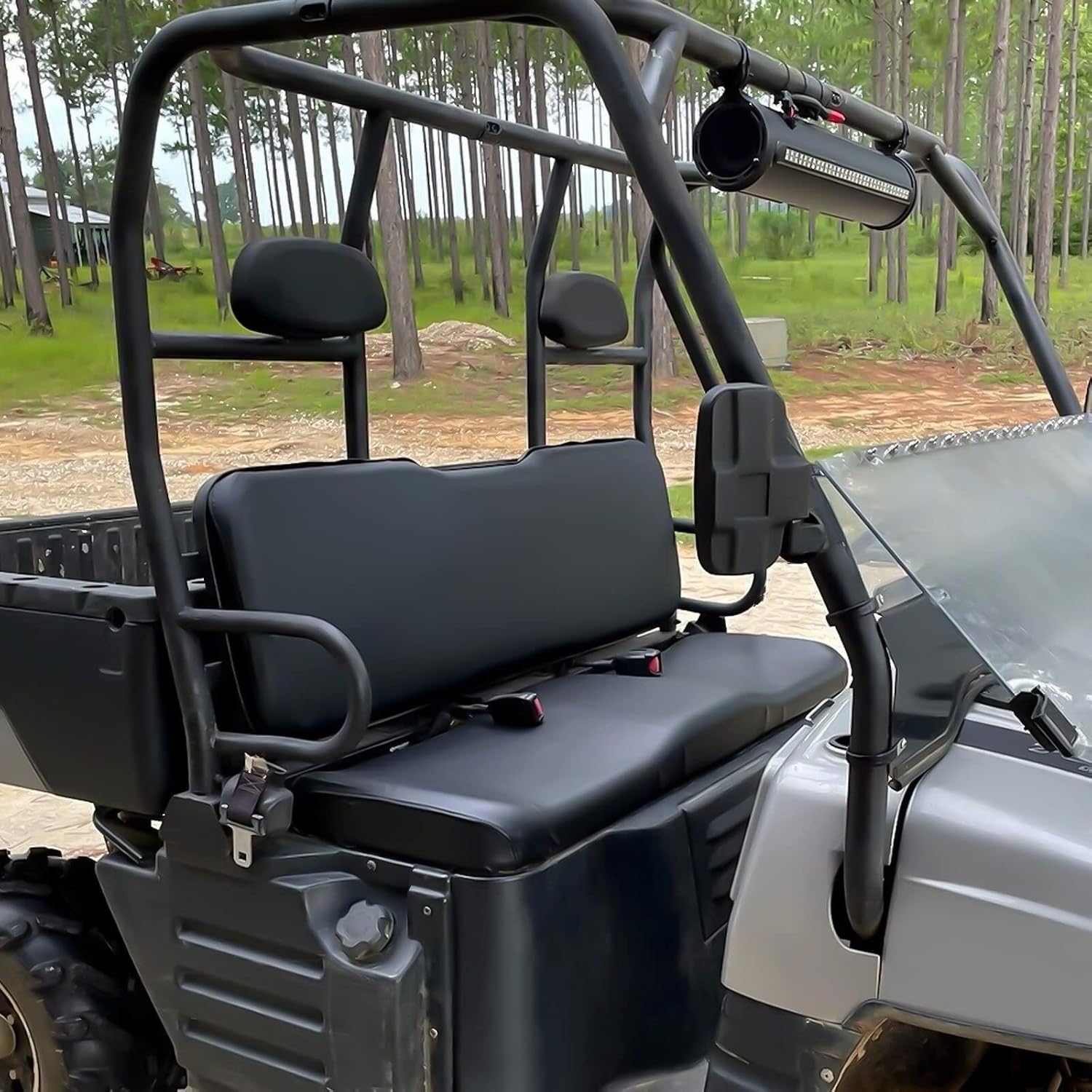 LKV UTV Seat Covers Compatible with Polaris Ranger 400 500 570 800 Midsize, Waterproof PU Coating, Ranger Seat Replacement Accessories