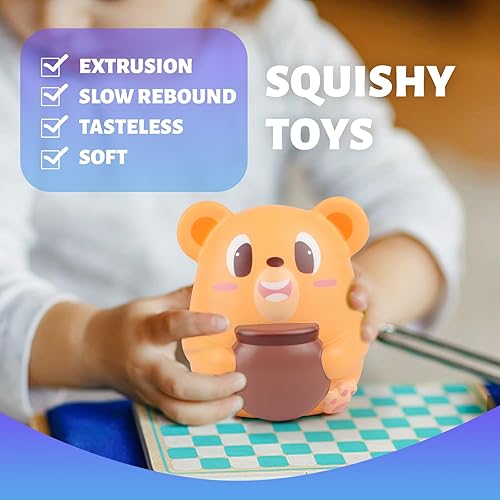 Miniatura 4 de Anboor Squishies de 5.9 pulgadas Jumbo Bear Hug Honeypot Slow Rising Scented Kawaii Squishies Animal Juguete para coleccionar juguetes para niños