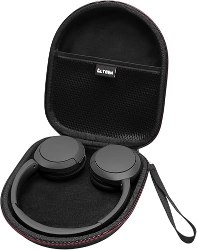 LTGEM - Funda compatible con auriculares inalámbricos Sony WH-CH520  WH-CH530 Bluetooth en la oreja, color negro