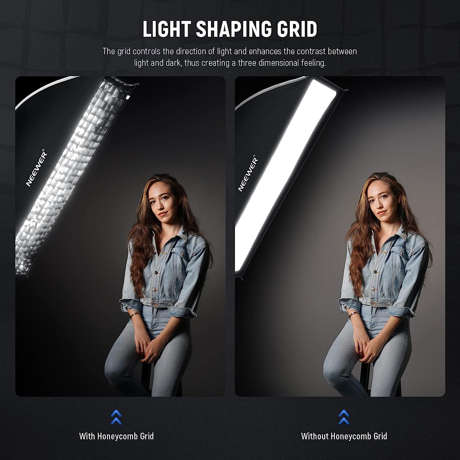 AMBITFUL Rectangular Octagonal Softbox With Honeycomb Grid For Godox