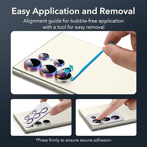 Miniatura 237 de ESR Protector de lente de cámara para Samsung Galaxy S23 Ultra, accesorios para Samsung S23 Ultra, vidrio templado ultrafino resistente a