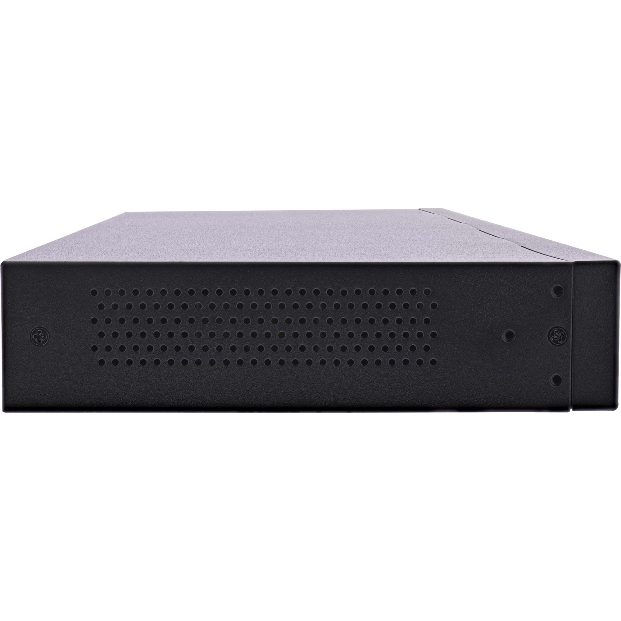 InLine® Conmutador de Red Gigabit (24 Puertos, 1 GBit/s, 48,26 cm/19", Metal, sin Ventilador)