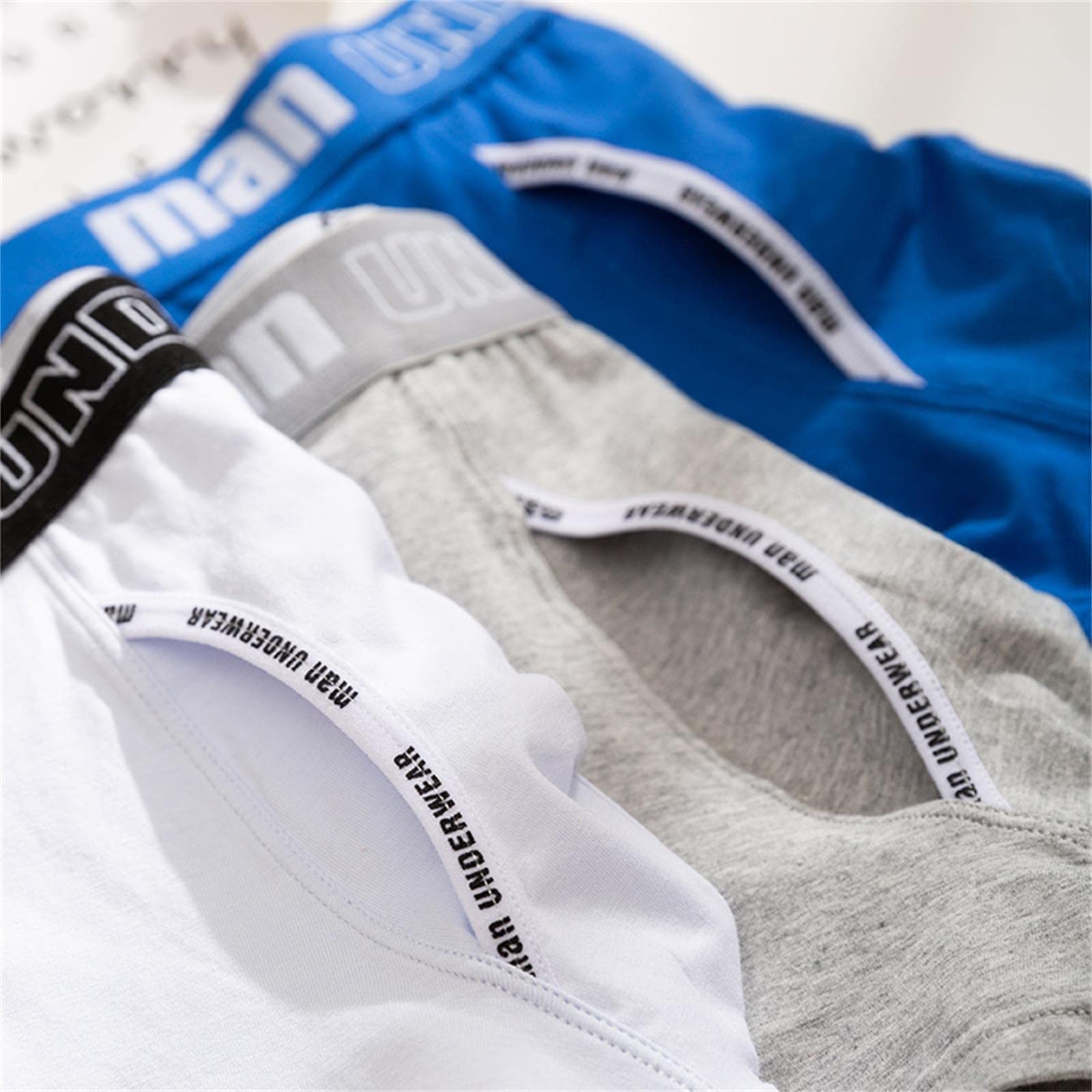 Mutande Uomo Pantaloncini del Pugile del Pugile della Biancheria Intima degli Uomini del Pugile da 4 Pezzi