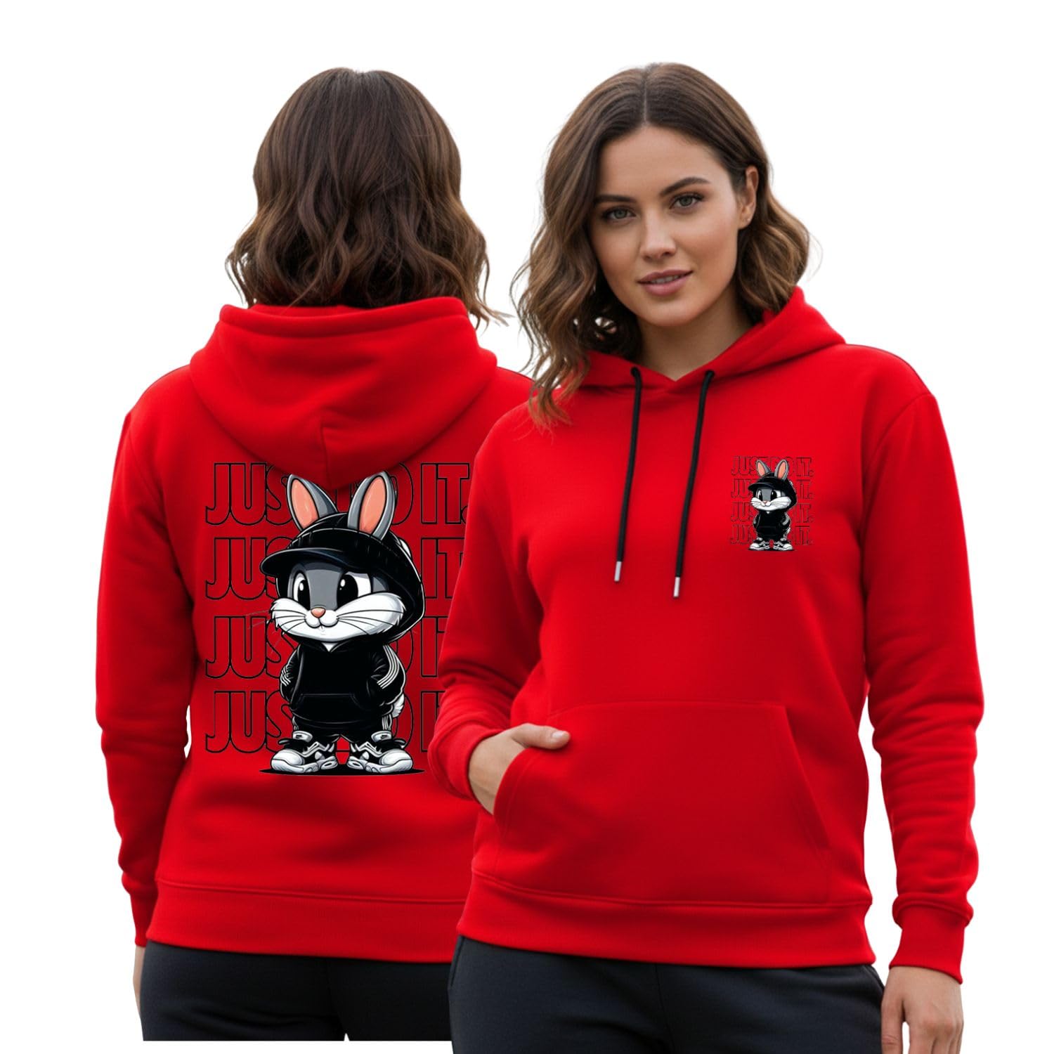kanhuzzz Trendy Women Graphic Printed Full Sleeve Hooded Sweatshirt | Fleece Hoodie for Winter-picture-18