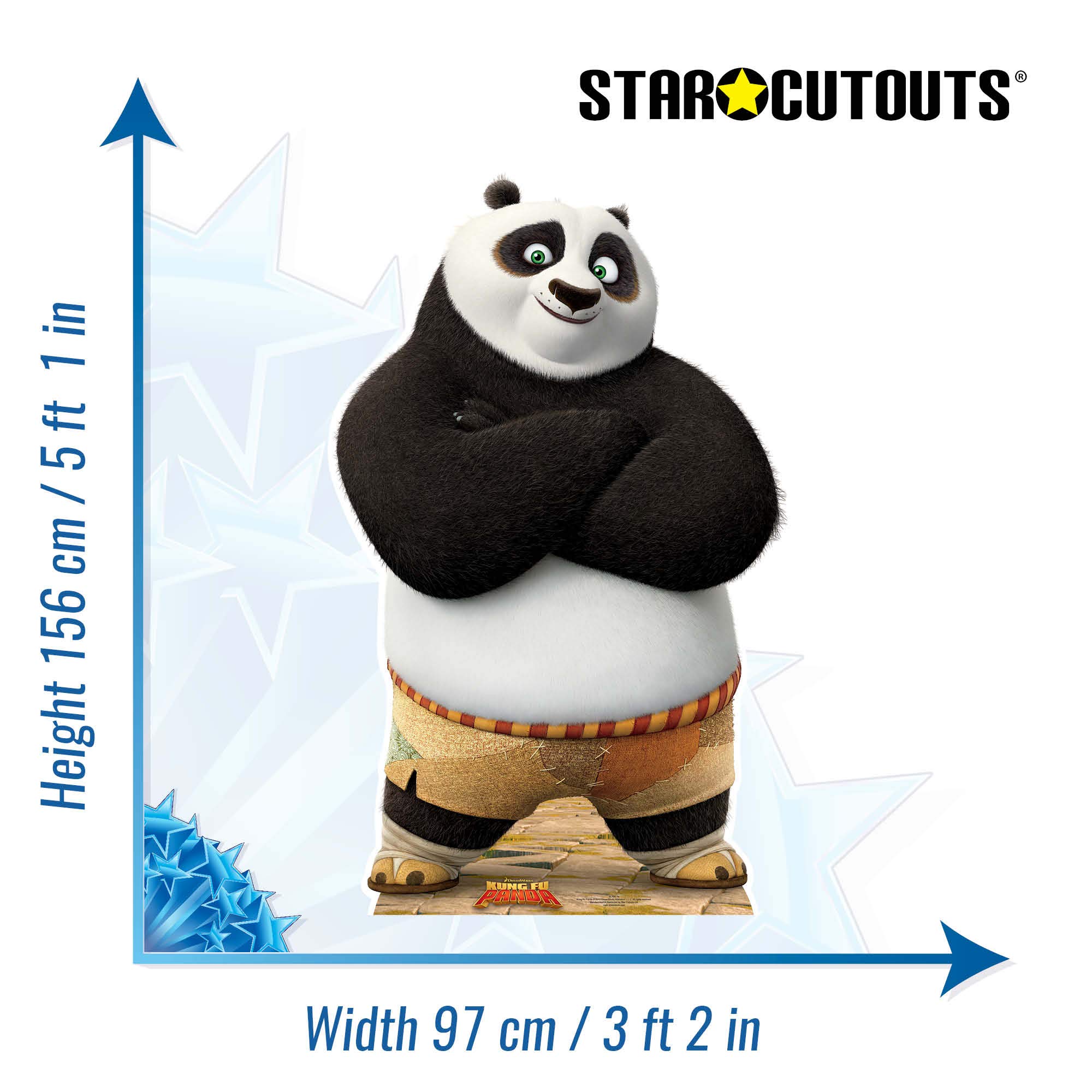 Star Cutouts stsc808 – Giant Figure – Po Kung Fu Panda 2 – 156 cm