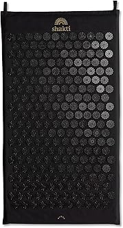 Shakti Premium Acupressure Mat Black Level 2, Sustainable & Durable, Relieves Stress & Tension, Promotes Relaxation & Focus, Ethically Handcrafted Acupuncture Mat in India, Organic Cotton Certified