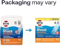 Vista 5 de HTH 52037R Pool Care Shock Advanced, producto químico para piscina, fórmula Cal Hypo, previene bacterias y algas, restaura el agua cristalina