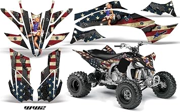 AMR Racing ATV Graphics kit Sticker Decal Compatible with Yamaha YFZ 450 R/SE 2009-2013 - WW2
