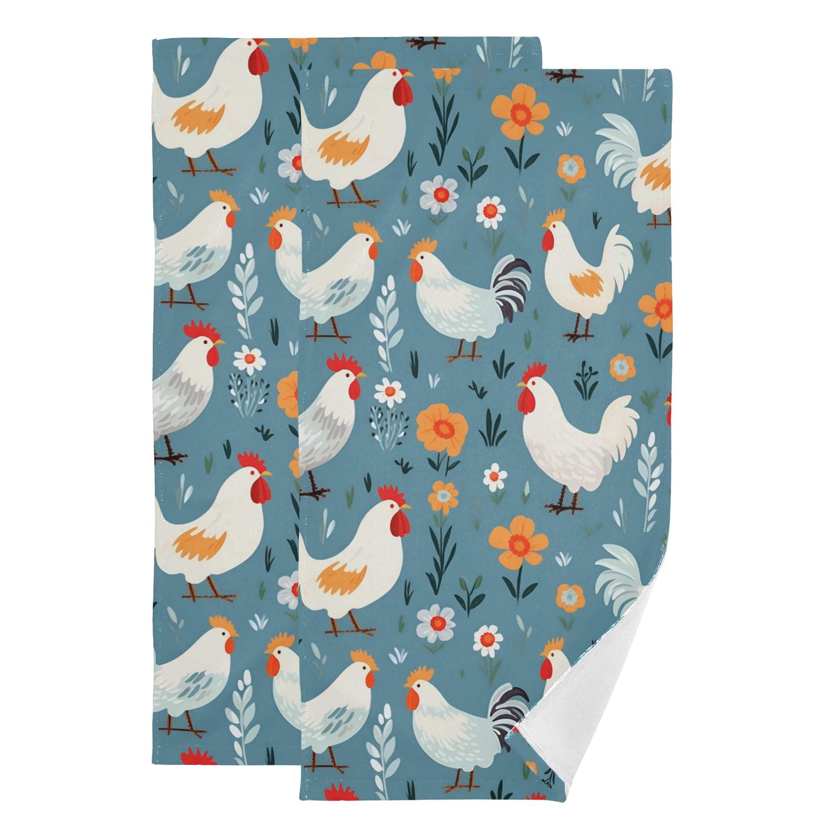 Toallas de mano de gallo superabsorbentes y de secado rápido para cocina o gimnasio