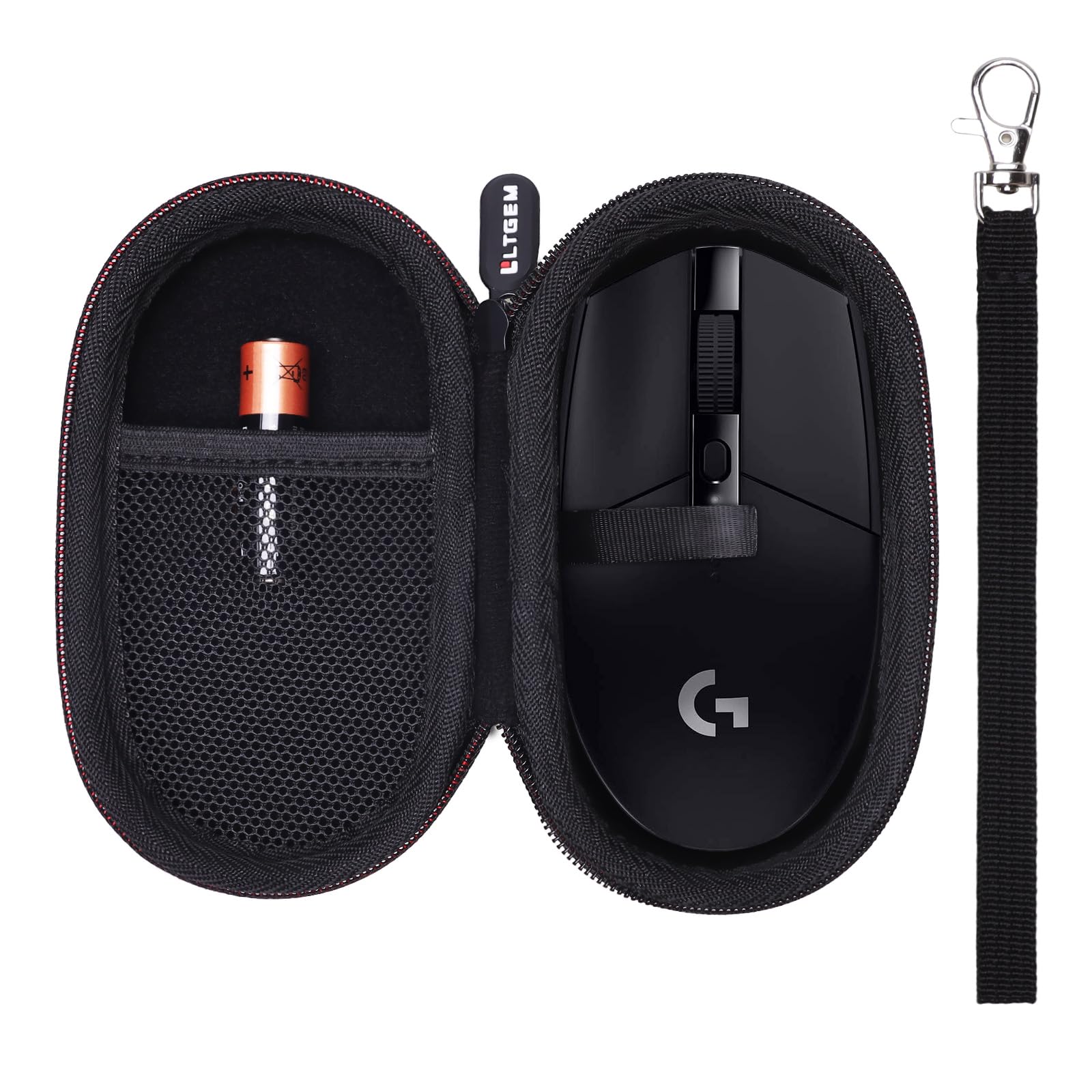 LTGEM Case Compatible with Logitech G305 / G PRO X 2 / G PRO X 2 DEX/G PRO X/G Pro 2 / G703 / G705 / G309 Lightspeed Wireless Gaming Mouse, Black(Case