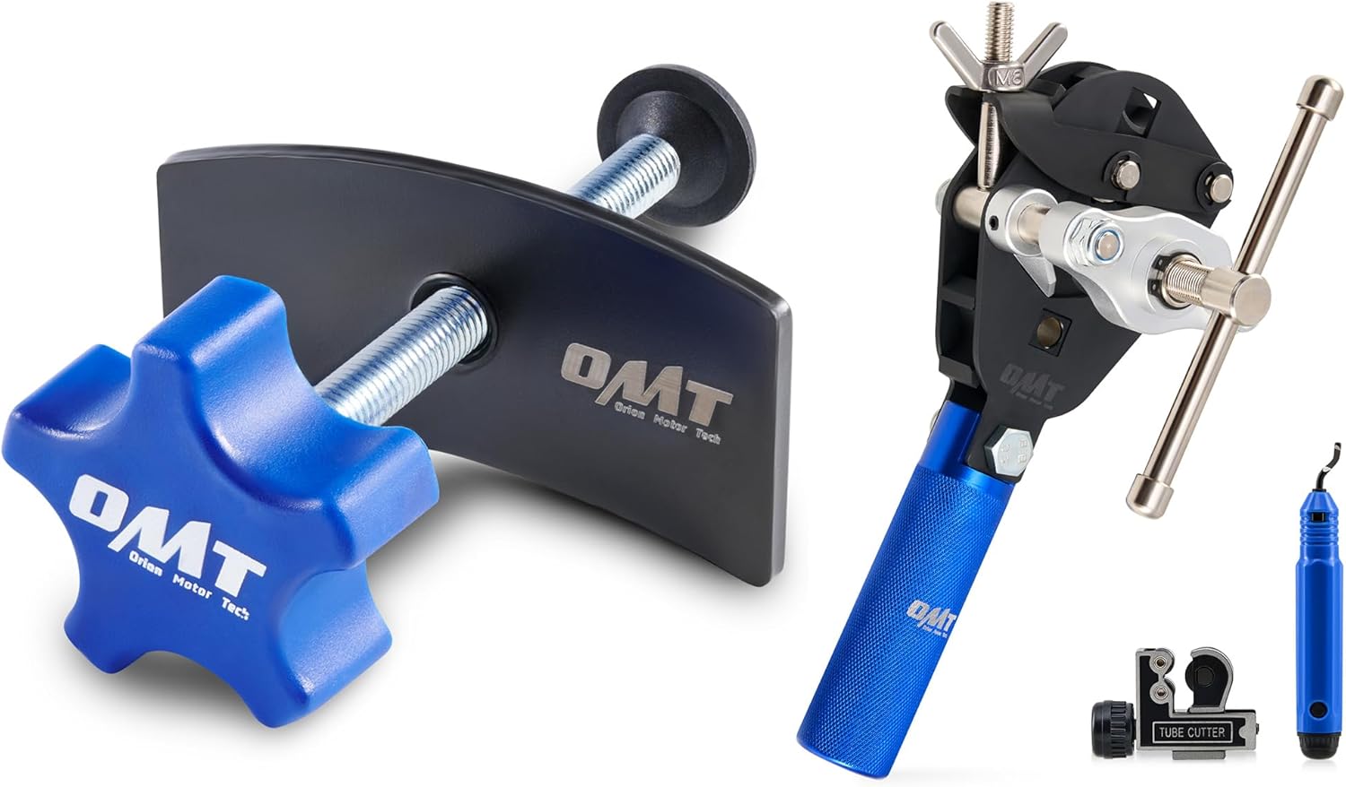 Orion Motor Tech Brake Pad Spreader, Heavy Duty Brake Pad Spreader Tool, and Single Flaring Tool for 1/8" - 3/4" Tubing