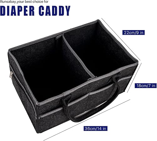 Miniatura 4 de Runsabay Organizador de pañales para bebé, organizador de automóvil para pañales y toallitas - Cambiador de pañales para bebé - Regalo para bebés