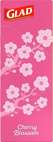 Miniatura 11 de Glad Odorshield - Bolsas de basura pequeñas con cordón, 4 galones, rosa, flor de cerezo, 34 unidades, el paquete puede variar