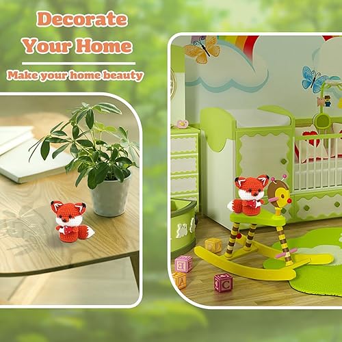 Miniatura 7 de Kit de ganchillo para principiantes, kit de ganchillo de animales, kit de ganchillo para principiantes con tutoriales en video instructivos y paso a