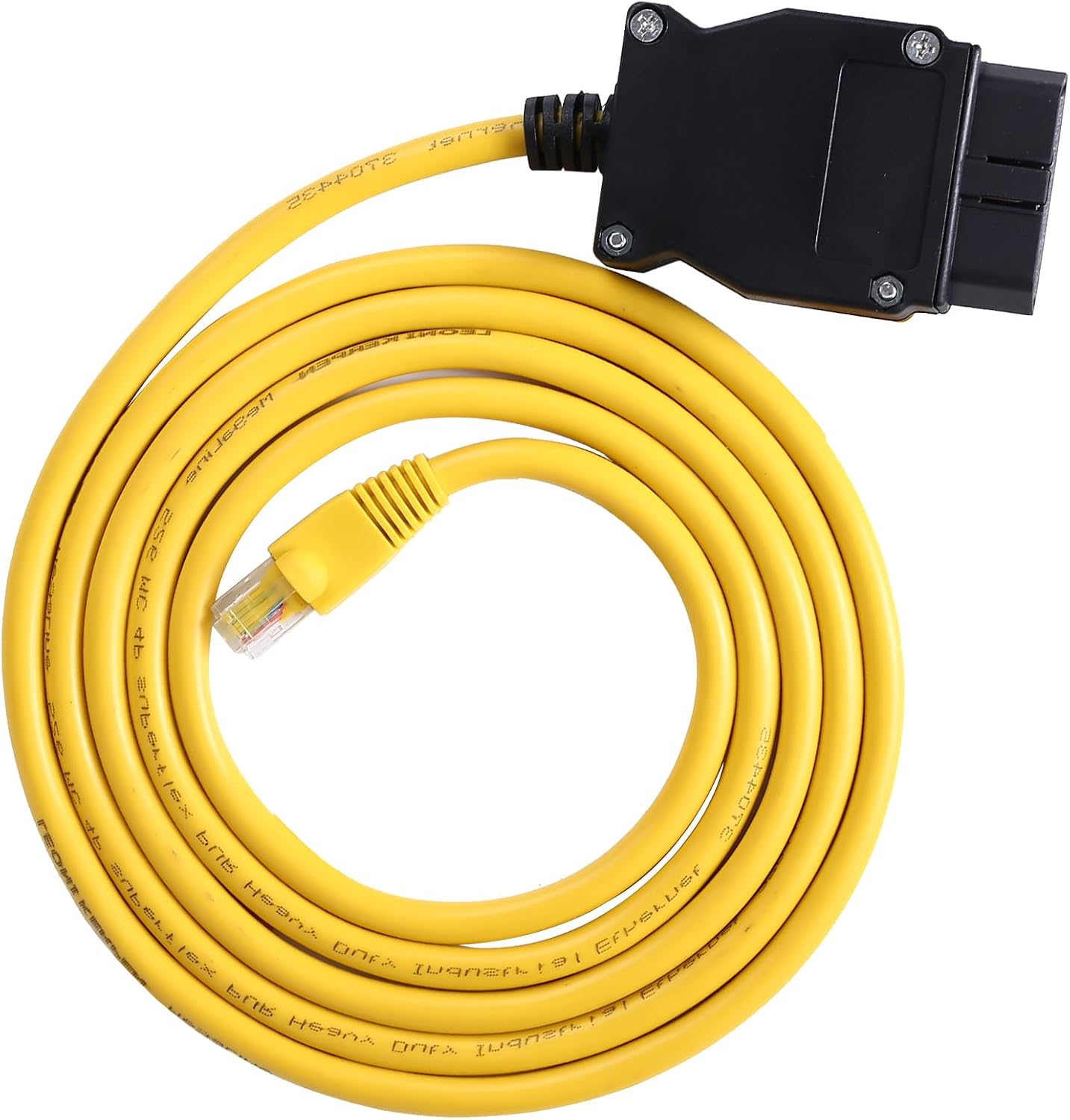 Enet OBD2 Cable for BMW F- Series Coding, OBD ENET Cable RJ45 Compatible with E-SYS ICOM ISTA+ Bootmod3 Bimmercode, 6.6ft/2M