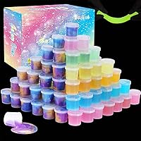 Vista 8 de Barrel Slime - Paquete de 48 unidades de mini slime de galaxia regalos de fiesta para niñas y niños, kit de slime súper suave y elástico para niños