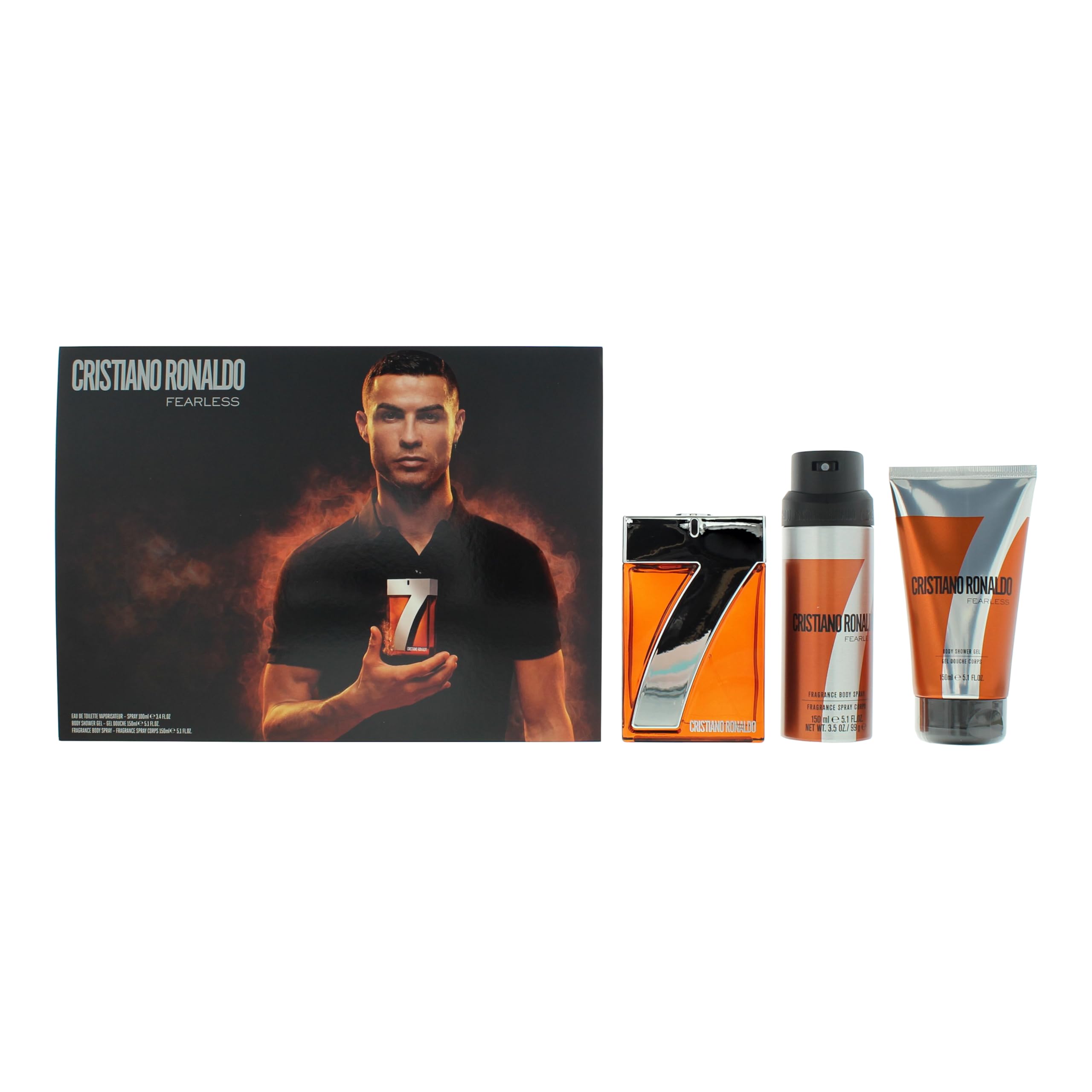Cristiano Ronaldo - Men's Eau de Toilette - CR7 Fearless - 100ml - Woody Spicy
