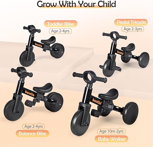 Miniatura 4 de Triciclo para niños pequeños de 1 a 3, bicicleta de equilibrio 4 en 1 para bebés de 1 a 2 años, regalo de cumpleaños, bicicleta para niños, juguete