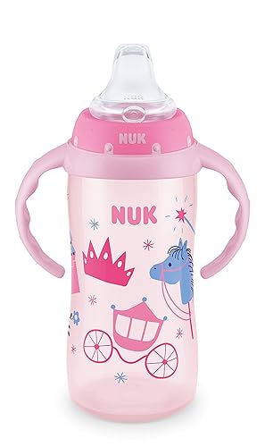 Miniatura 13 de NUK Taza para aprender, 10 onzas, más de 8 meses, 2 unidades, sin BPA, a prueba de derrames Reino Rosa,Reino Azul,Disney Princess,Frutas y