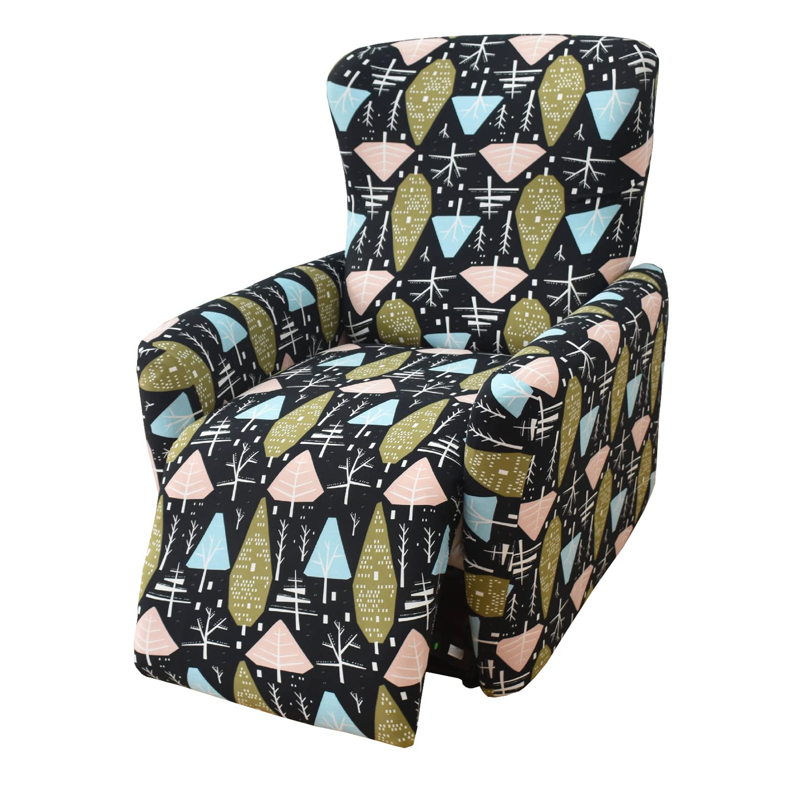 Housse de fauteuil inclinable imprimée pour décorer le salon avec ce lot de 4 pièces