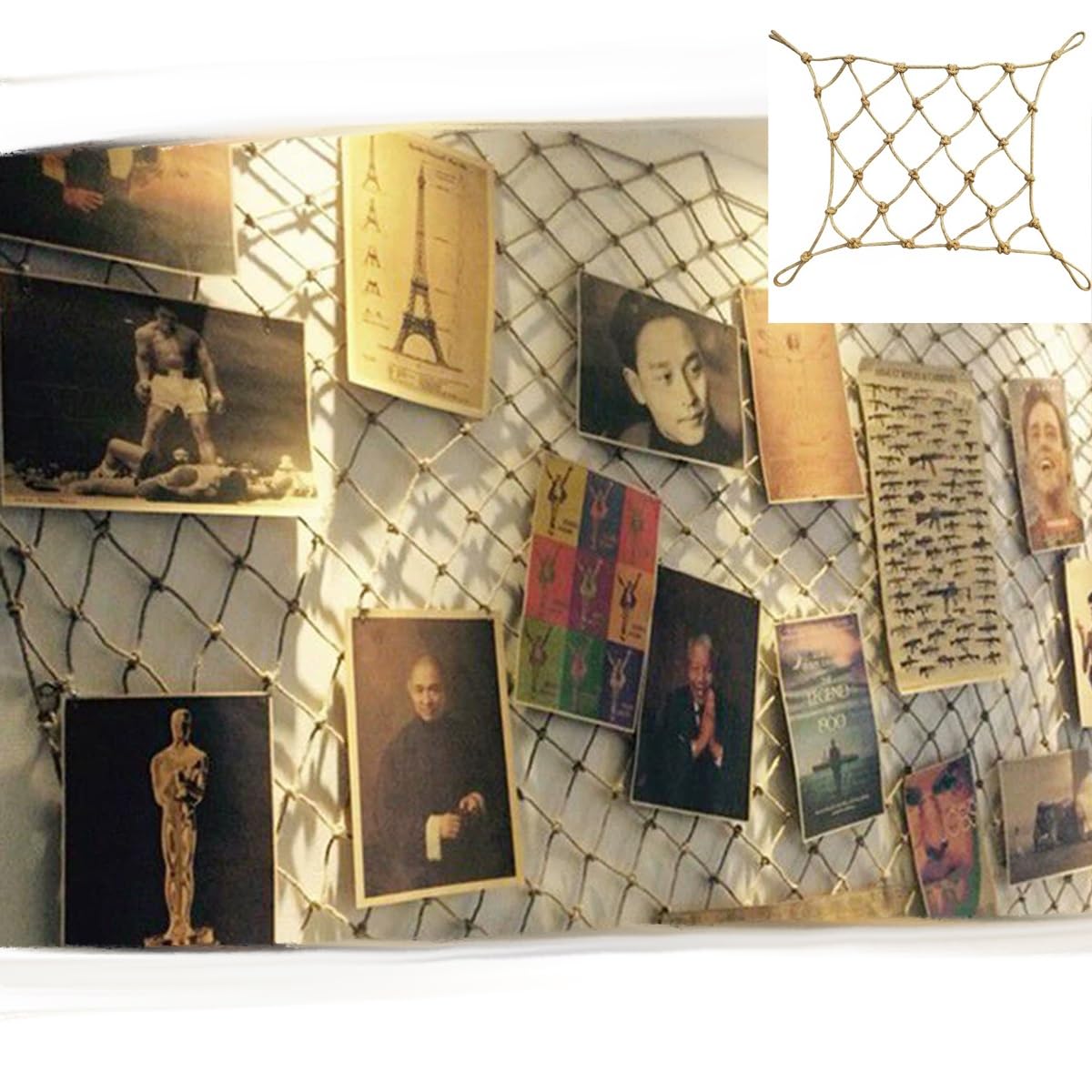 Ficelle de jute naturelle pour décoration intérieure et extérieure, décoration murale, travaux manuels, projets de peinture, décoration de fête et de bar, style librairie, polyvalent et respectueux de