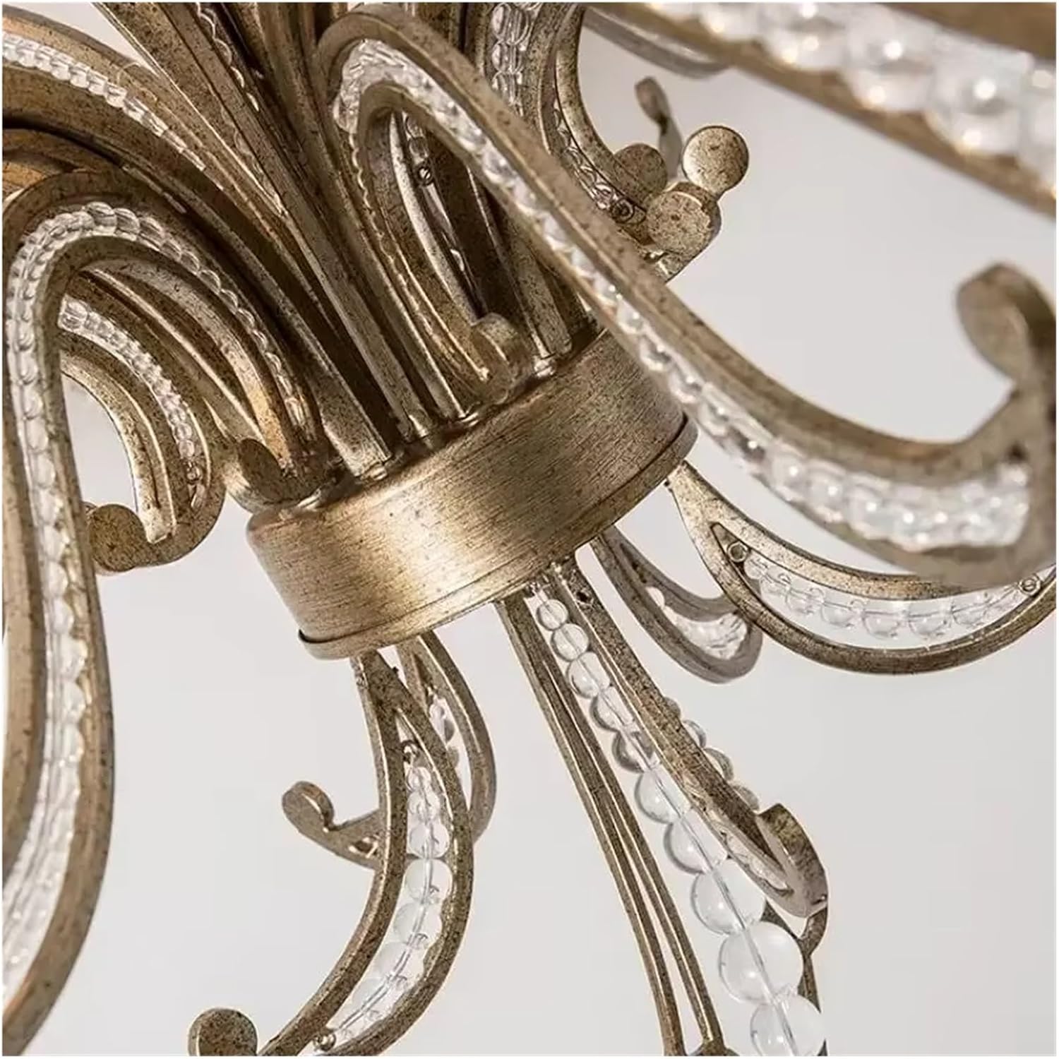 Retro Crystal Chandeliers Creative Candle Design Led Lamp for Bedroom Living Room Study Pendant Lighting,luminaire