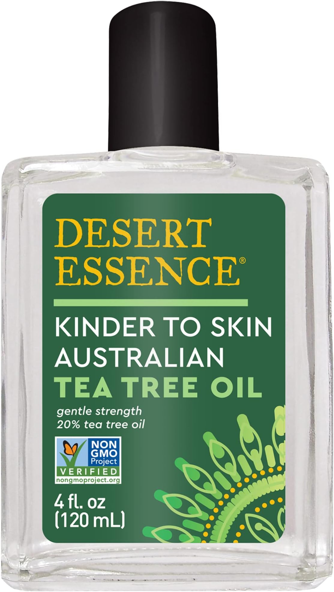 Desert Essence Kinder to Skin Australian Tea Tree Oil - Gentle Cleansing & Clarifying Solution For Soothing Problematic Skin - Reduce Redness & Irritation - Vegan, Gluten-Free, Cruelty-Free - 4oz