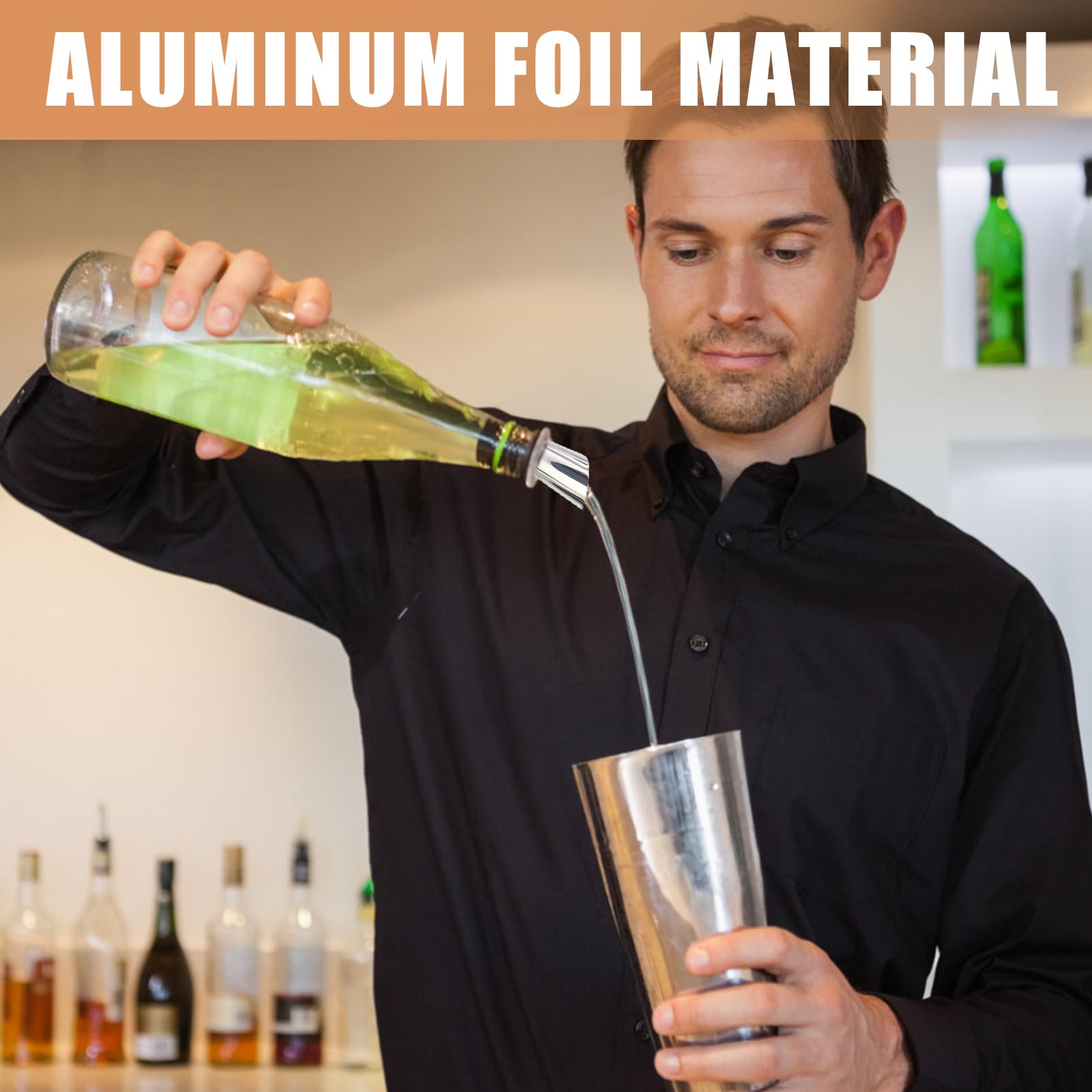 50 Pièces Stop Goutte Vin, Anti Goutte Bouteille Vin Réutilisables Pour Restaurants Bars Clubs